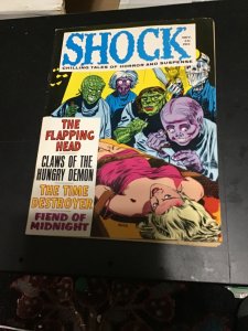 Shock #4 (1969) horror magazine! Decapitation panel bondage cover FN/VF Wow