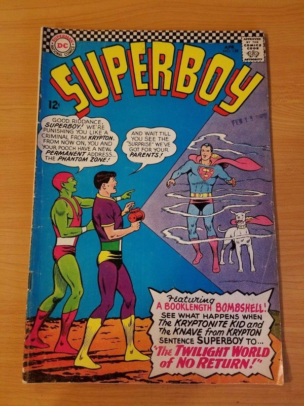 Superboy #128 ~ FINE FN ~ (1966, DC Comics)