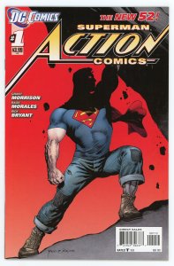 Action Comics #1 Grant Morrison Rags Morales 2nd Print  Variant VF+