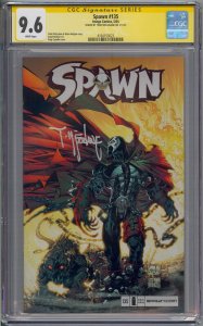 SPAWN #135 CGC 9.6 SS SIGNED TODD MCFARLANE