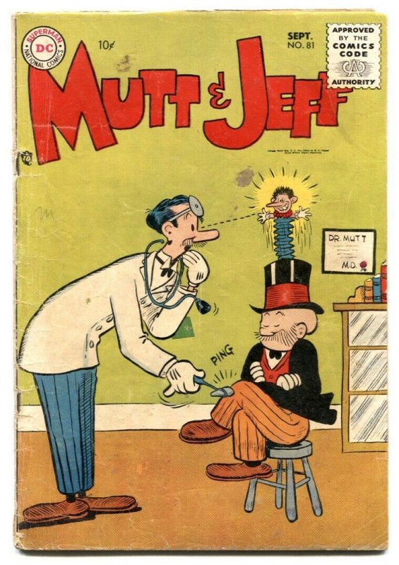 Mutt and Jeff #81 1955 Bud Fisher- DC Comics VG