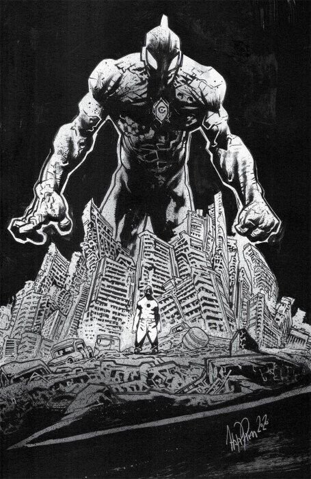 UltraMega #1 JAMES HARREN VIRGIN/TRADE/BW COVER SET IMAGE COMICS NM.