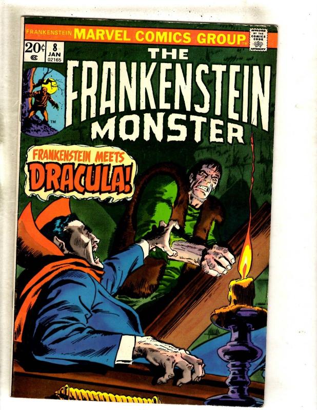 Monster Of Frankenstein # 8 VF- Marvel Comic Book Horror Fear Scary FM2