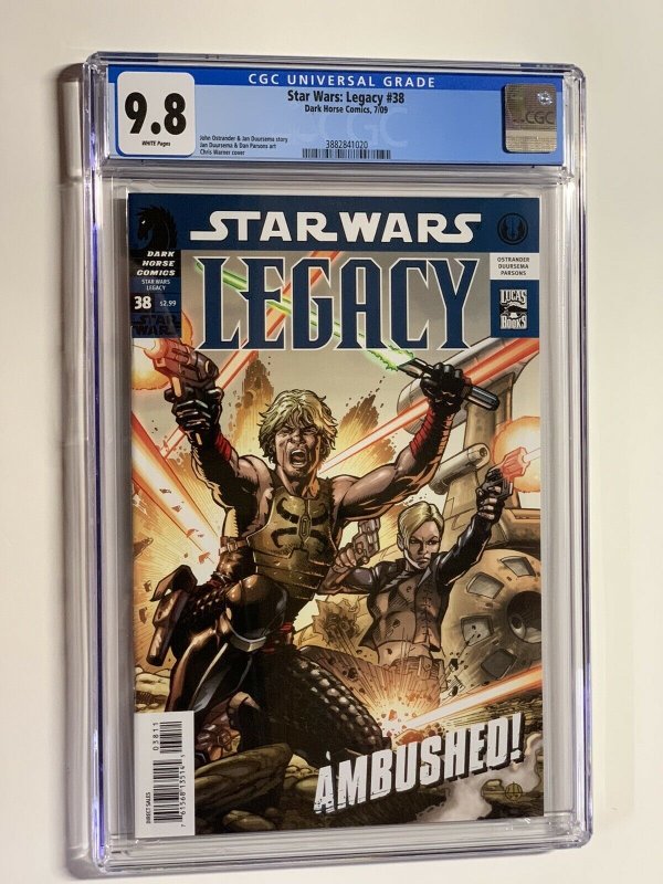 Star Wars Legacy 38 cgc 9.8 wp dark horse only 1 on census!!!