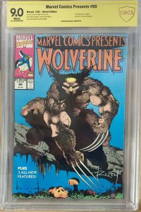 MARVEL COMICS PRESENTS # 85 WOLVERINE CBCS 9.0 SIGNED SAM KIETH, 1st Jae Lee Art