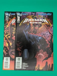 Batman and Robin: The New 52 #1 & #2, (2011, DC) 2 Comic Lot - VF/NM