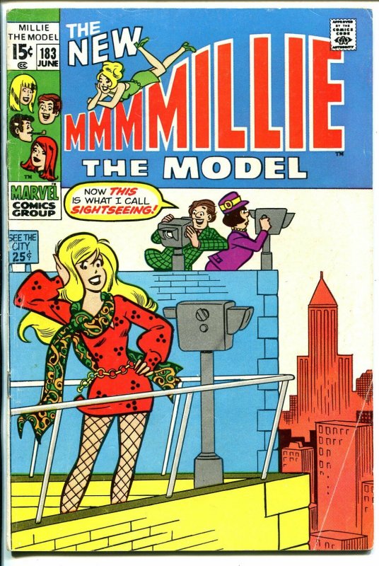 Millie The Model #183 1970-sightseeing cover- fashion page-VG