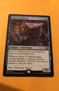 YUAN-TI MALISON ​: Magic the Gathering MtG card, ADVENTURES IN FORGOTTEN RE...