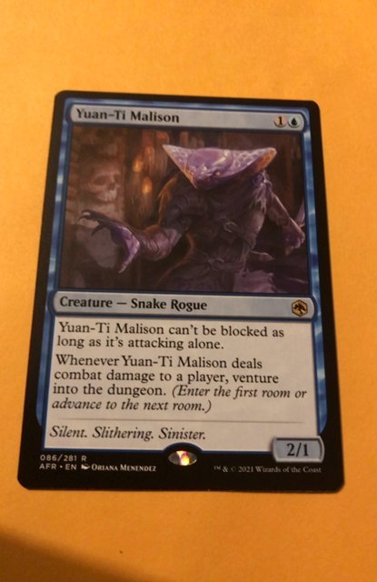 YUAN-TI MALISON ​: Magic the Gathering MtG card, ADVENTURES IN FORGOTTEN RE...