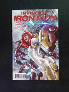 Invincible Iron Man #8B (3RD SERIES) MARVEL Comics 2017 NM  Checchetto Variant