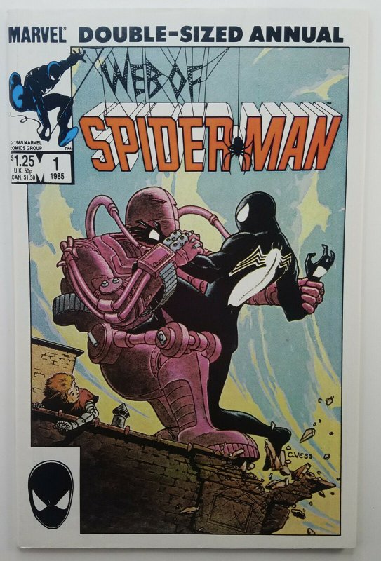 Web of Spider-man Annual 1 | Marvel Comics | 1985 | NM | Black Costume Suit