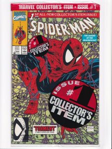 Spider-Man #1 5 Copies Gold Silver Green Polybag #13 Marvel Comics 1990 Set A