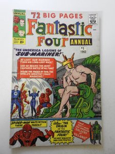 Fantastic Four Annual #1 (1963) GD Condition 1 in spine split, ink fc