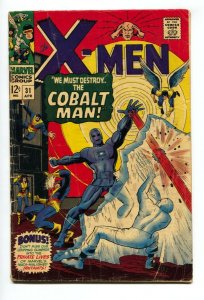 THE X-MEN #31 1967-MARVEL-COBALT MAN-VG