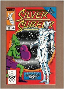 Silver Surfer #33 Marvel Comics 1990 Ron Lim IMPOSSIBLE MAN VF/NM 9.0