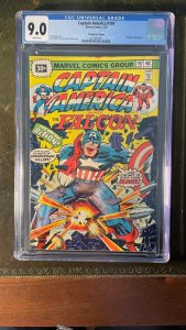 Marvel Comics 1976 Captain America and The Falcon 197 Variant CGC 9.0 NM