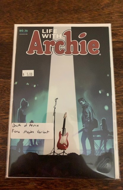 Life With Archie #36 Fiona Staples Variant Death of Archie