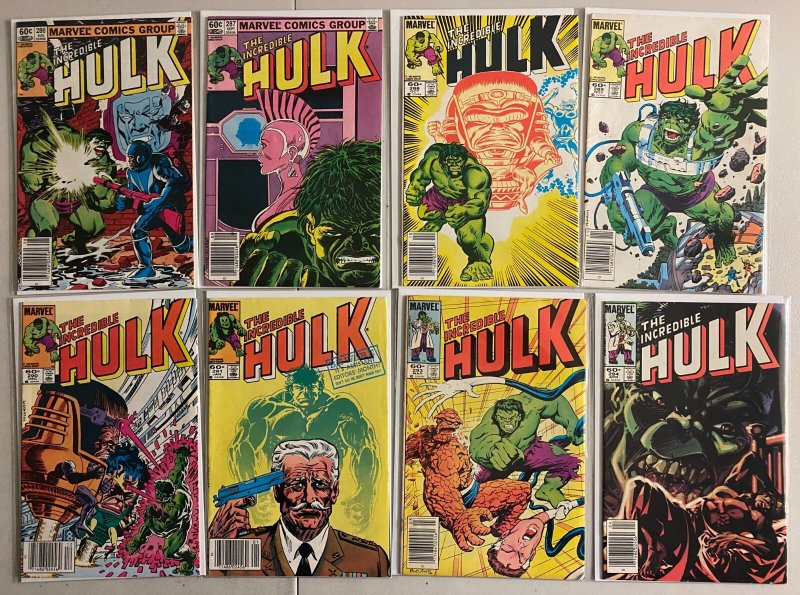 Incredible Hulk lot #241-299 + Ann. Marvel 1st Ser. (avg 5.5) 44 diff (1979-'84)