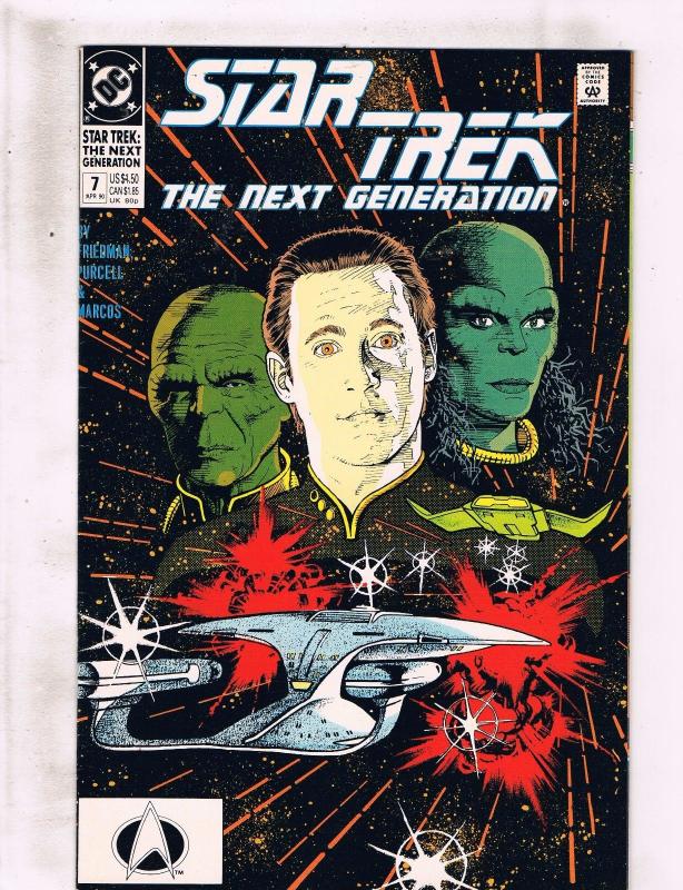 Lot of 5 Star Trek The Next Generation DC Comic Books #1 4 5 6 7 BH42