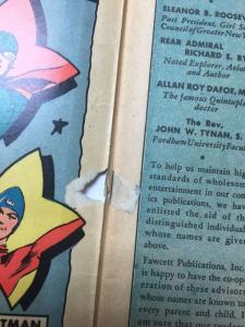 Captain Marvel Jr. 3 2.5 Good+ Gd+ Cover Detached But Otherwise Complete