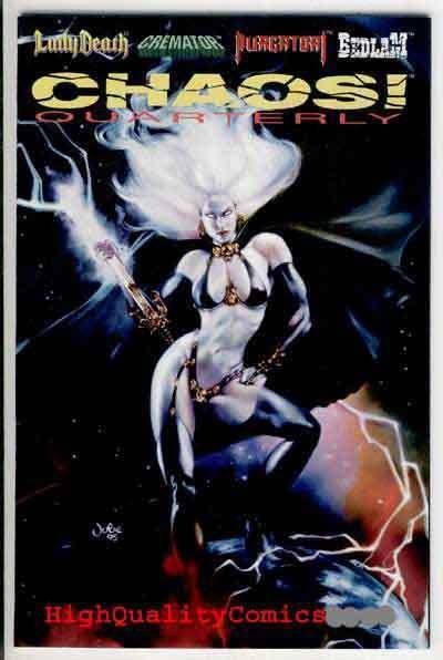 CHAOS QUARTERLY #1, NM+, Lady Death, Julie Bell, Purgatori, Steven Hughes