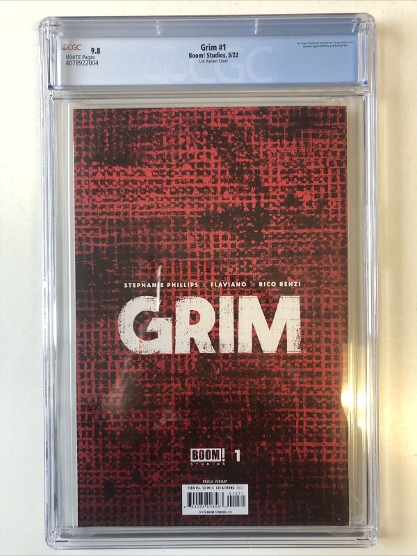 Grim (2022)#1 (CGC 9.8 WP) Stephanie Phillips|Variant Cover Jae Lee &June Chung