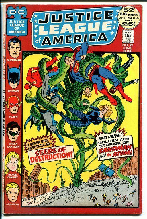 JUSTICE LEAGUE OF AMERICA #98 1972-OCCULT COVER VG