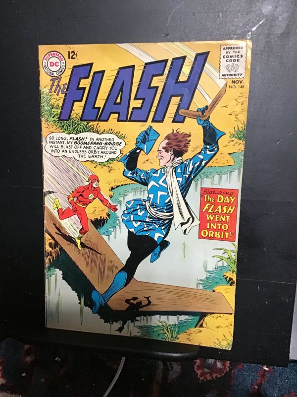 The Flash #148  (1964)  mid high grade Captain Boomerang key! Infantino! FN/VF