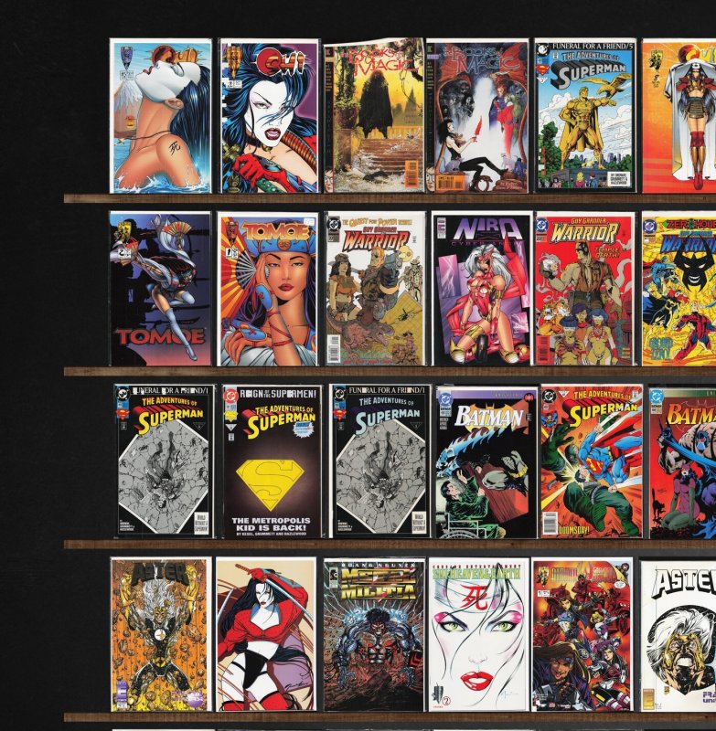 Huge Lot 150+ Comics with Adventures Of Superman, Action Comics, Prime & More!