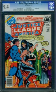 Justice League of America #164 (1979) CGC 9.4 NM