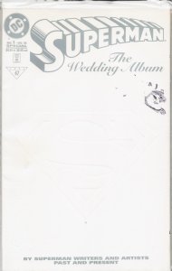 Superman : The Wedding Album Embossed Card Cover (1996) Superman
