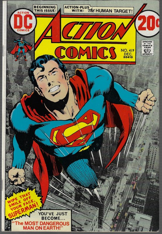 Action Comics #419 (DC, 1972) - Human Target VF/NM