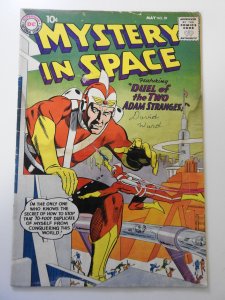 Mystery in Space #59 (1960) GD Condition moisture damage, rusty bottom staple