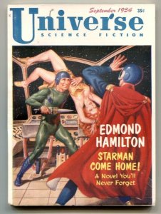 Universe Science Fiction September 1954- Starman Come Home VF