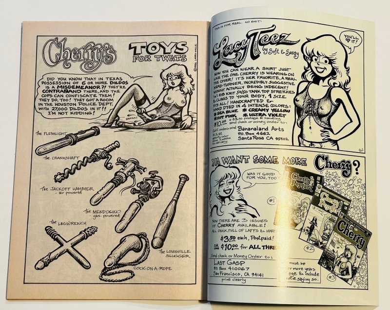 Cherry Poptart #3, 1986 1st Print | Larry Welz, Published By Last Gasp