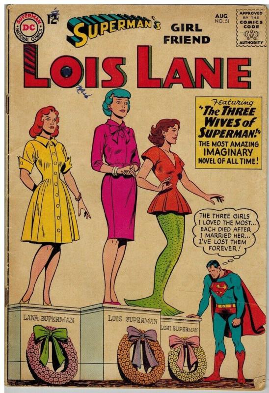 LOIS LANE 51 G-VG Aug. 1964