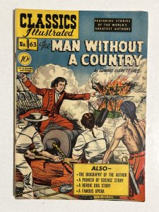 Classics Illustrated #63 Man Without a Country HRN 62 VG+ 4.5 First Edition