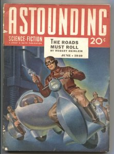 ASTOUNDING SCIENCE-FICTION-JUNE 1940--L RON HUBBARD--HEINLEIN---PULP