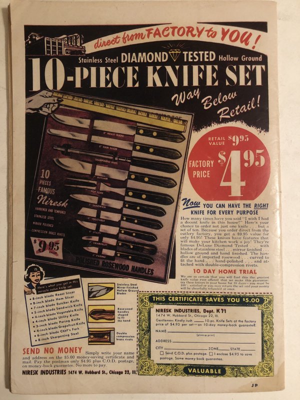 Joe Palooka 50,VG, Good girl Bondage cover!