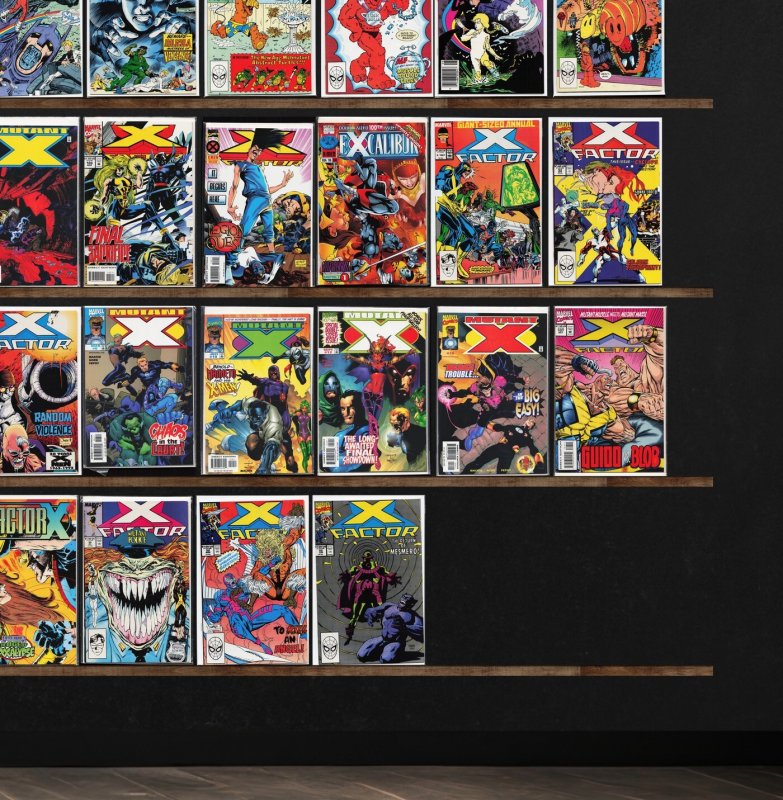 Huge Lot 150+ Comics with X-Factor, Power Pack, Excalibur, Booster Gold & More!