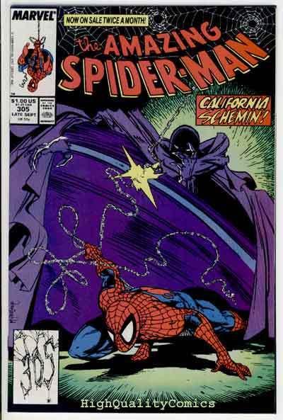 Amazing SPIDER-MAN #305, VF+/NM, Todd McFarlane, 1963,  Silver Fox