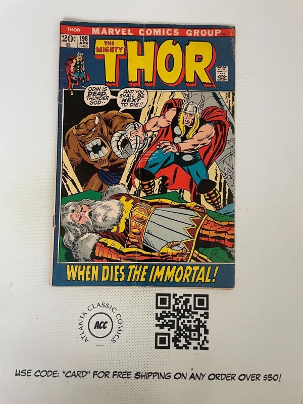Mighty Thor # 198 VG Marvel Comic Book Sif Hela Odin Loki Asgard 9 J224
