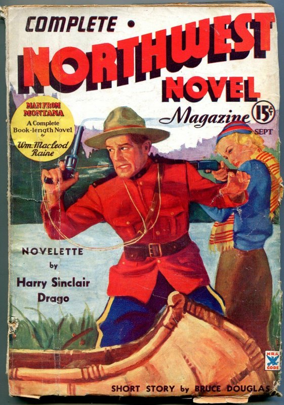 Complete Northwest Novel Pulp #1 September 1935- Rare VG