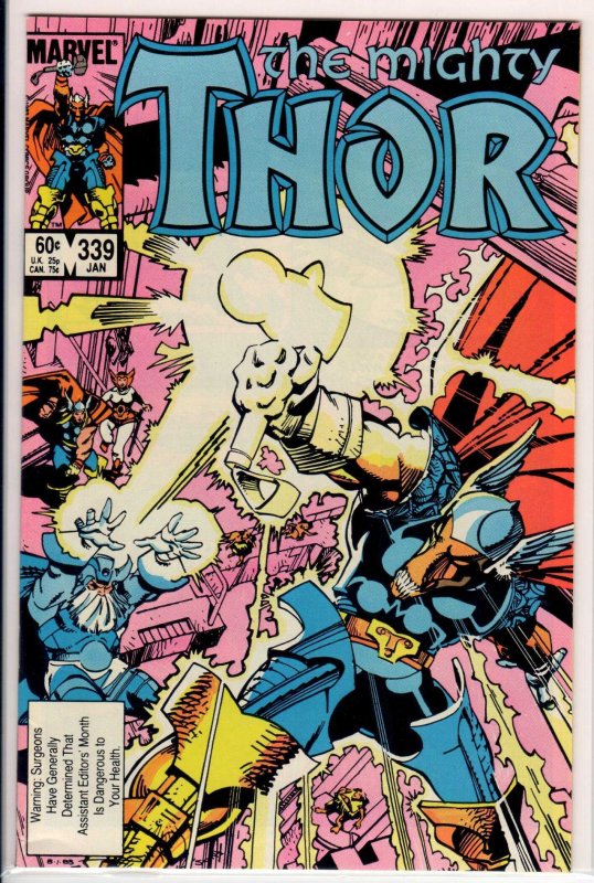 Thor #339 Direct Edition (1984) 8.0 VF