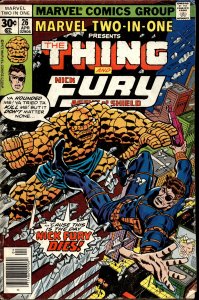 Marvel Two-in-One #26 (1977) Nick Fury