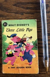 Tiny Golden book 1964 Disney’s Three Little Pigs