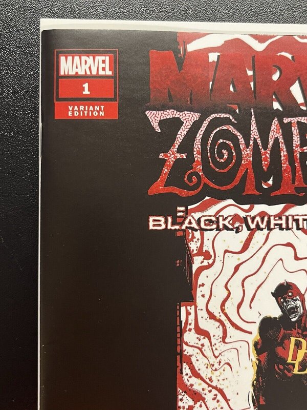 MARVEL ZOMBIES BLACK WHITE BLOOD #1 (2023) 1:25 Albuquerque Var VF+ PROSHIPPER
