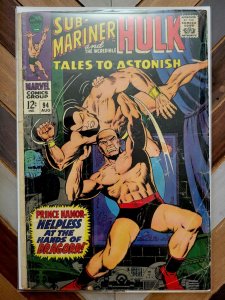 Tales To Astonish #94 GD+ 2.5 (Marvel 1967) SUB-MARINER/HULK + HIGH EVOLUTIONARY