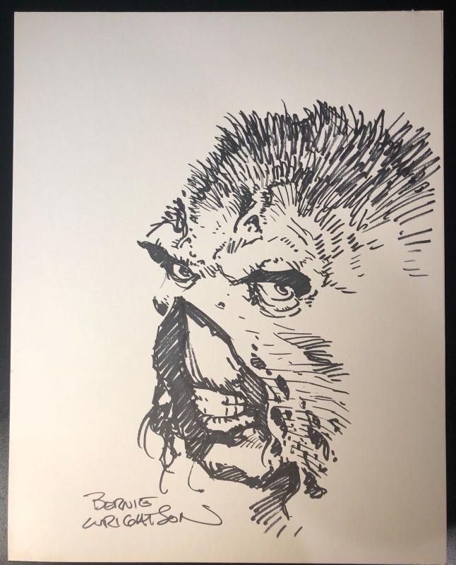 Bernie Wrightson Swamp Thing Commision 11x17 Not Matted Mint Original Art