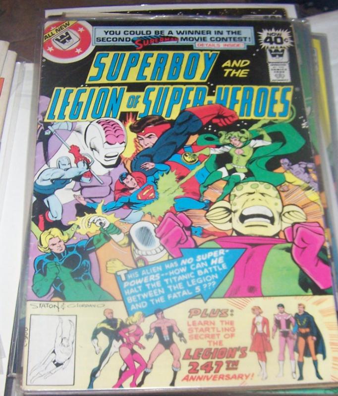 SUPERBOY AND THE LEGION OF SUPER HEROES # 247 DC 1979  WHITMAN VARIANT